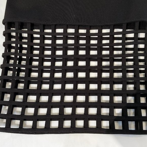 #529 NASTY GAL 'Rattle the Cage' black pencil Skirt NWOT Size S - Picture 5 of 7